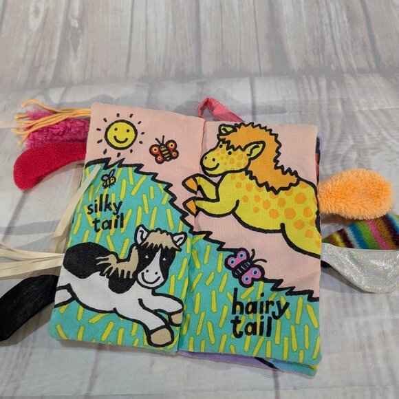 Jellycat Pony Tails Soft Cloth Book Horse Animals Texture Crinkly - Picture 3 of 5